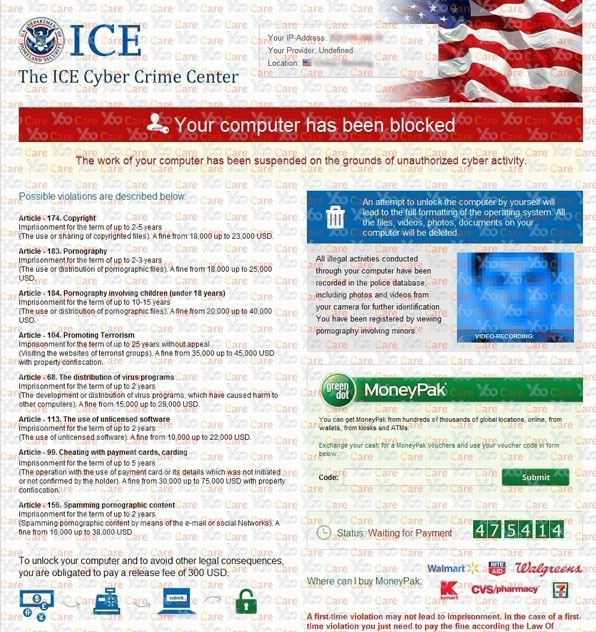 The-ICE-Cyber-Crime-Center-Virus-$300-Moneypak-Scam