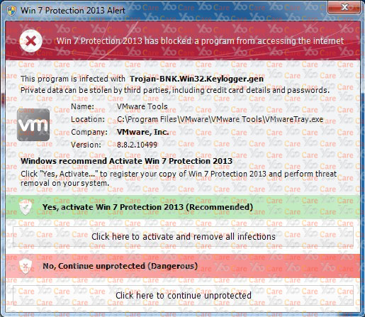 Win7 Protection 2013 Alert