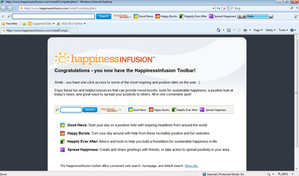 HappinessInfusion Toolbar
