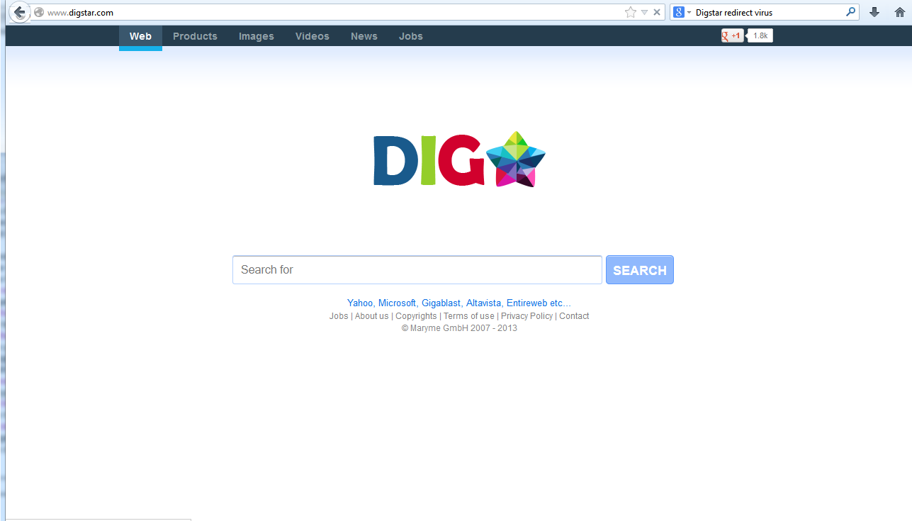 digstar redirect