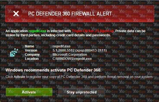 PC-defender-360 Firewall Alert -B