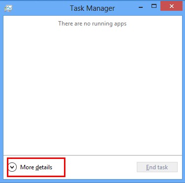Win 8 Task Manager