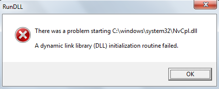 NVCPL.DLL Error2