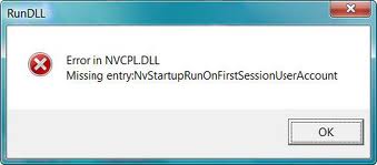 NVCPL.DLL Error3