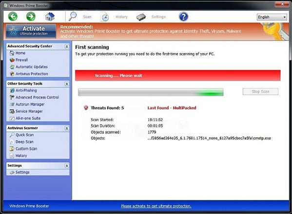 Windows-Prime-Booster-virus-screenshot