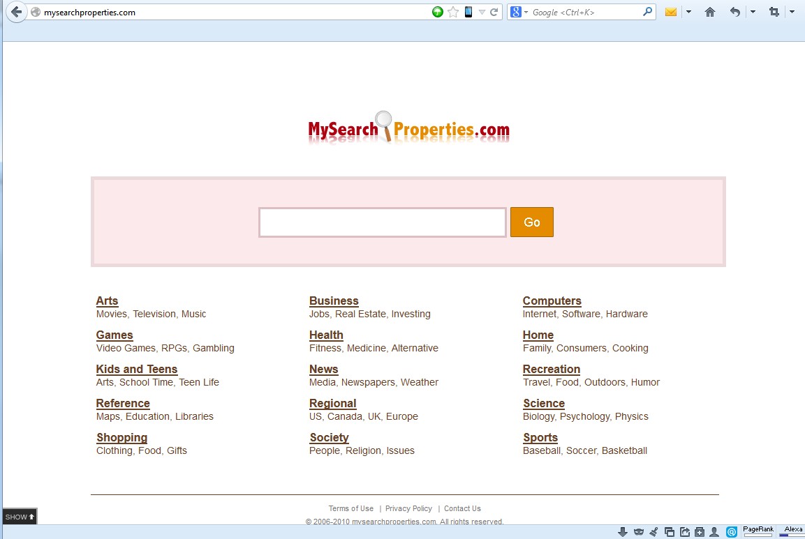 Mysearchproperties.com