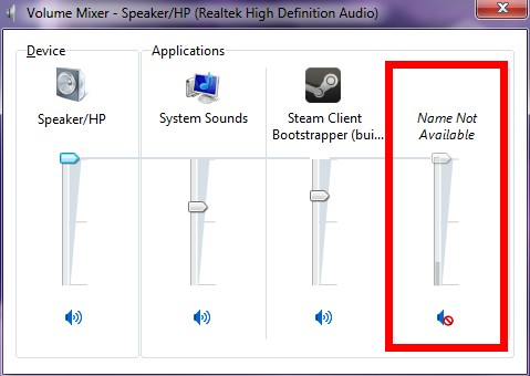 Remove Name Not Available Infection in Volume Mixer