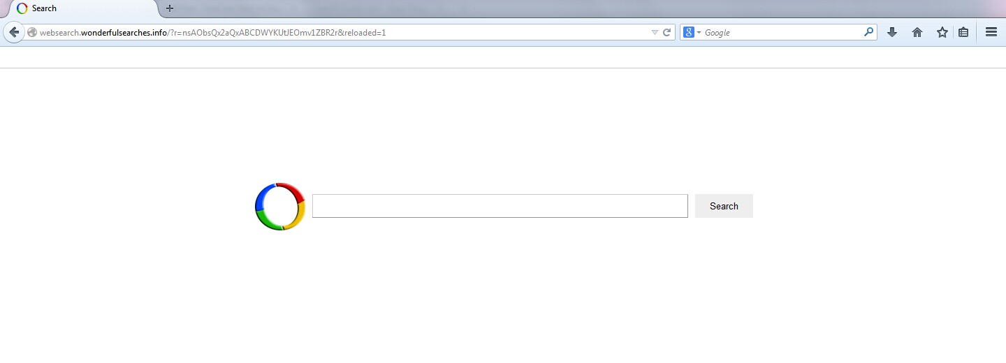 Websearch.wonderfulsearches.info Browser Hijacker