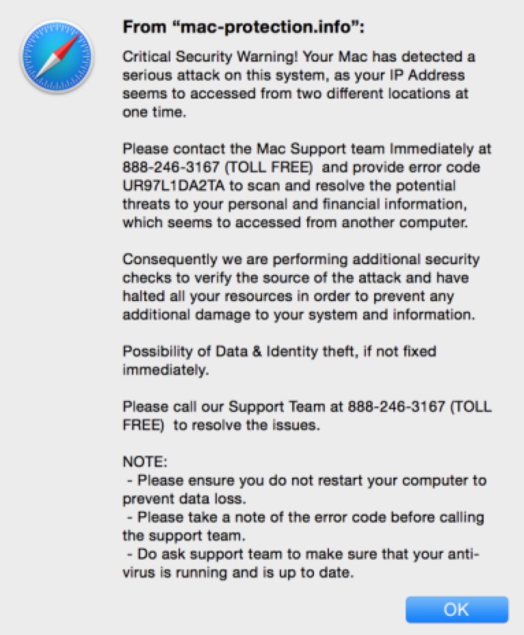 Mac Protection Info