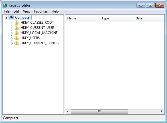 registry editor