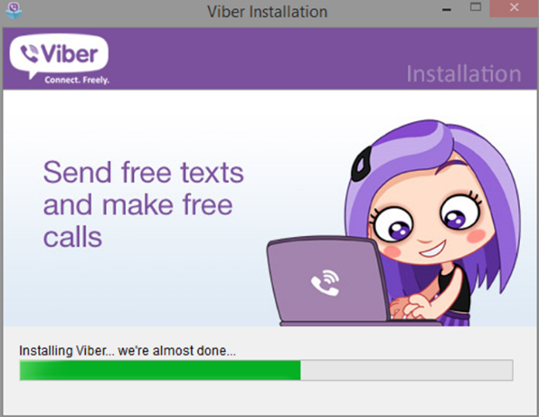 viber for desktop not showing up