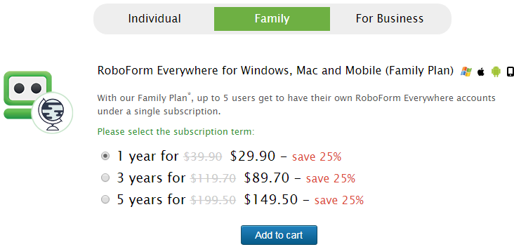 roboform discount