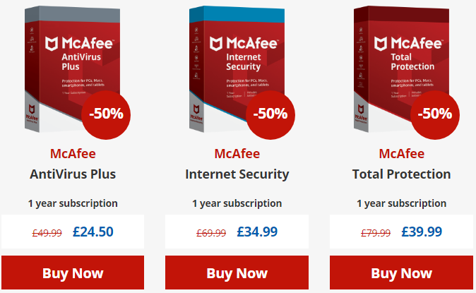 promo code for mcafee virus protection