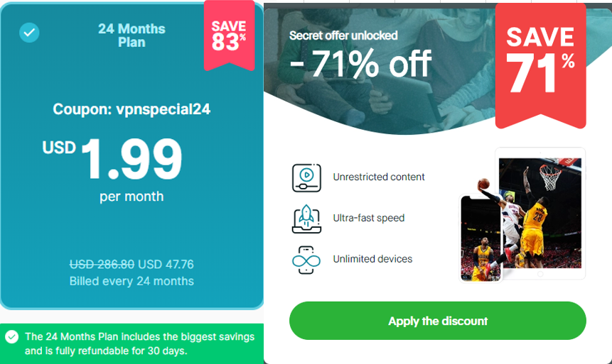 Coupons - VPNSoftwares