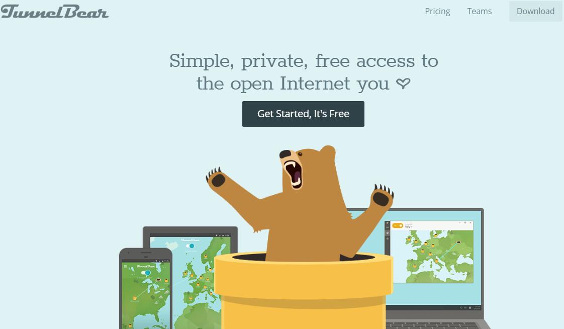 tunnelbear secure