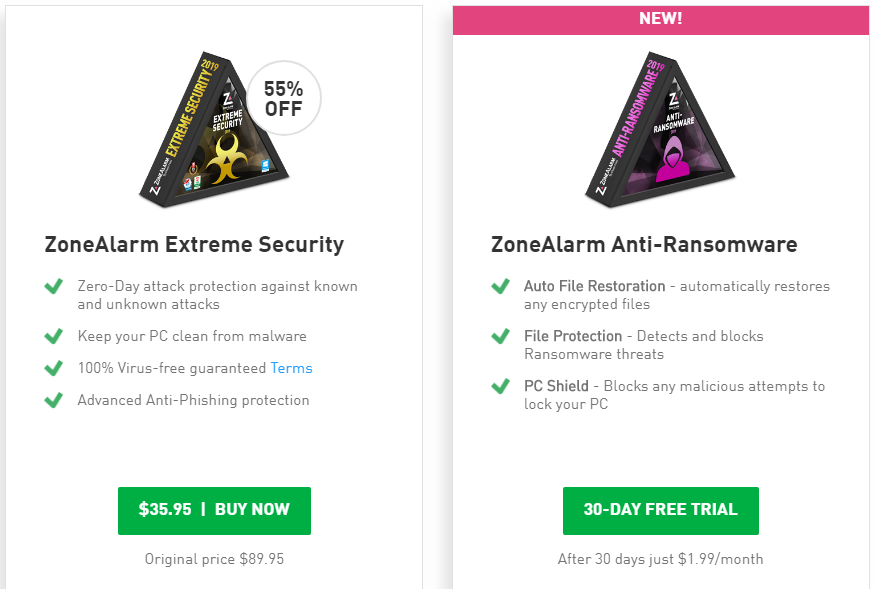 download zonealarm extreme security coupon