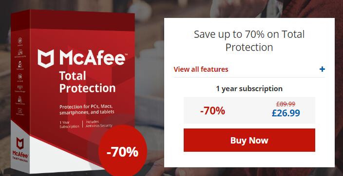 mcafee antivirus discount