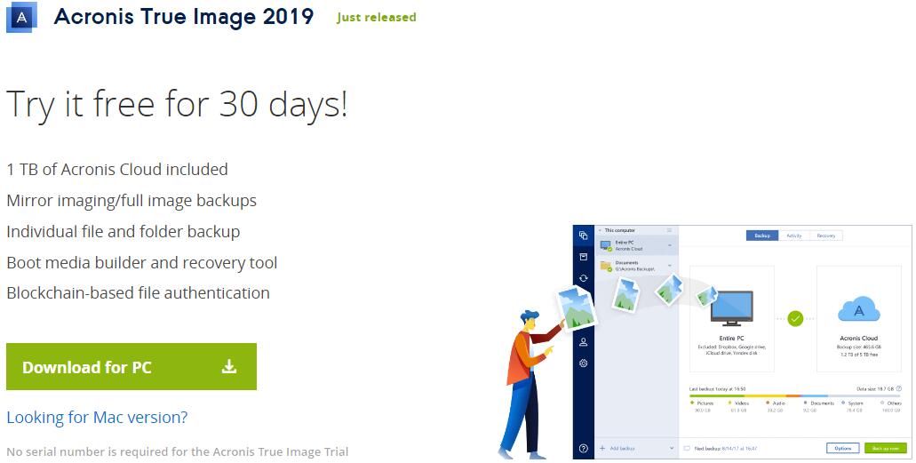 how long is acronis true image free