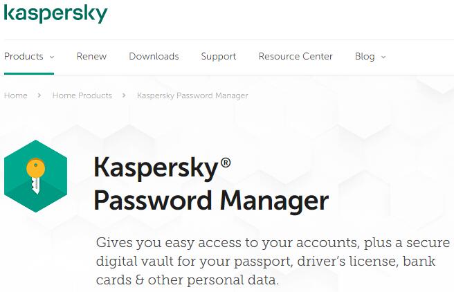 my kaspersky password manager