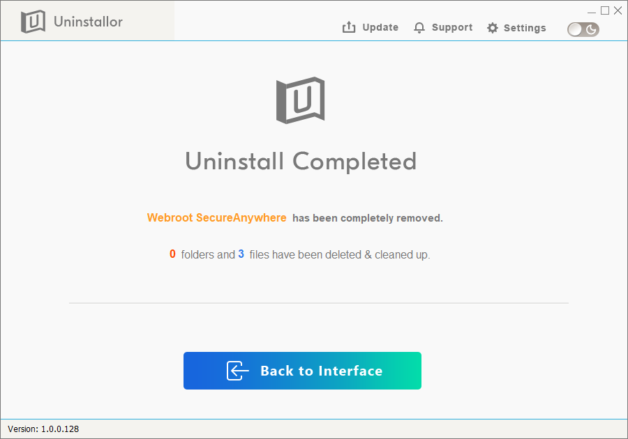 webroot uninstaller