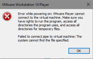 cant uninstall vmware player