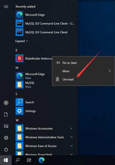 uninstall bitdefender windows 10
