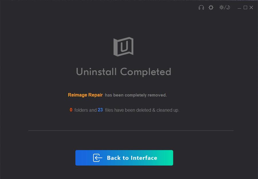 how to uninstall reimage repair