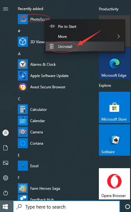 uninstall xnview windows 8